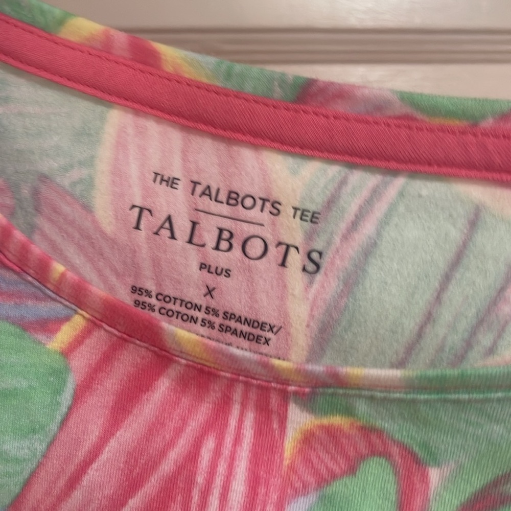 Talbots Plus 1X Tee - Picture 2 of 3